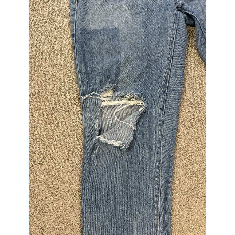 Gap Jeans Girlfriend Mid Rise Patchwork Distresse… - image 5